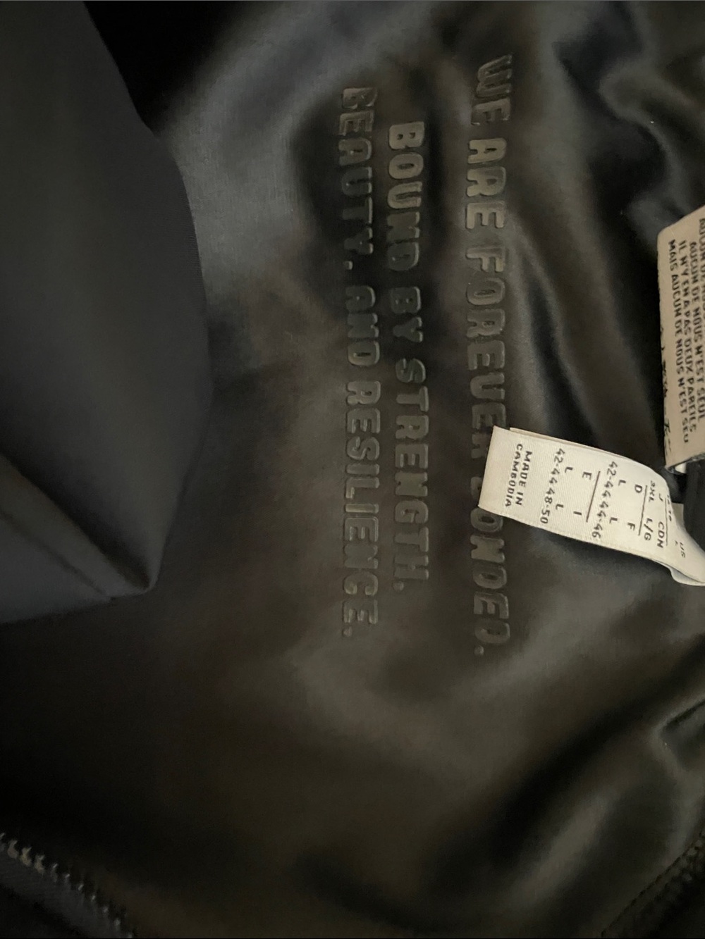 adidas Originals Black Cropped Bomber Jacket with Sheer Sleeves - Picture 6 of 16